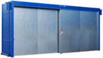 Pallet-IBC fire compartments (sliding door)